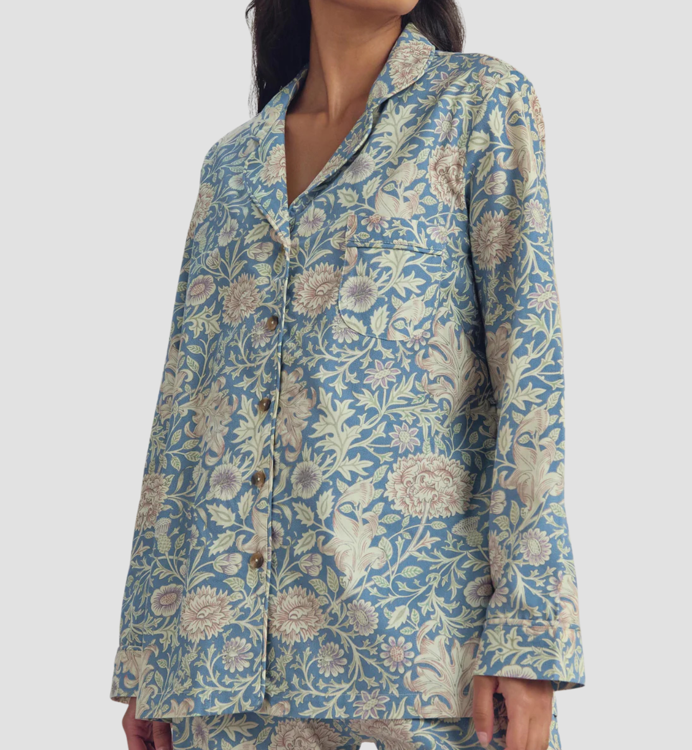 Webbs Blue Double Bough Cotton Trouser Set