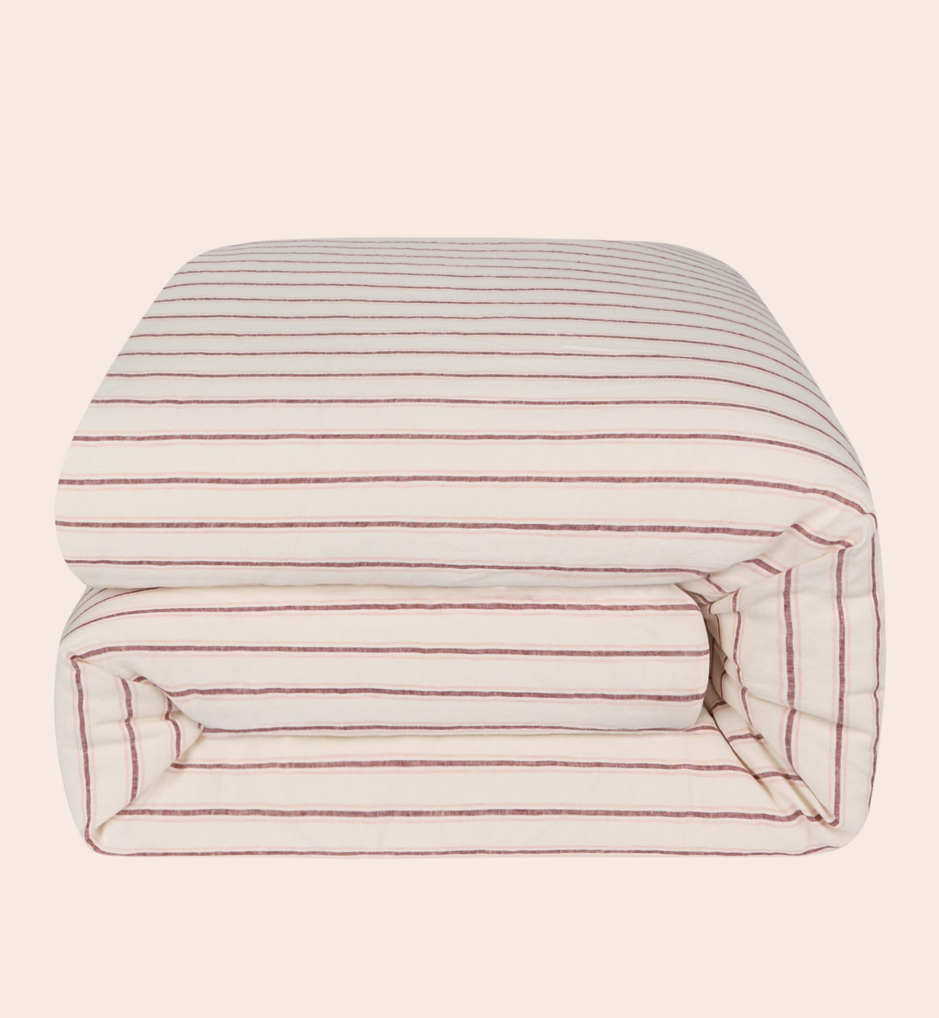 Pearl Walderton Stripe 100% Linen Duvet Cover