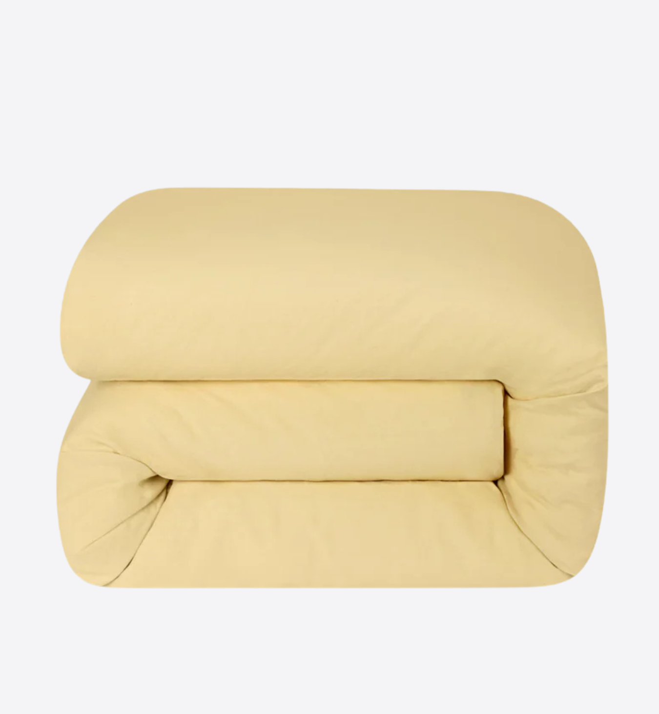 Butter Yellow Linen Blend Duvet Cover