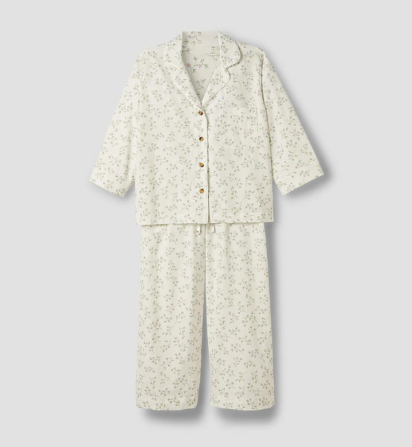 Spring Sprig Floral Cotton Trouser Set