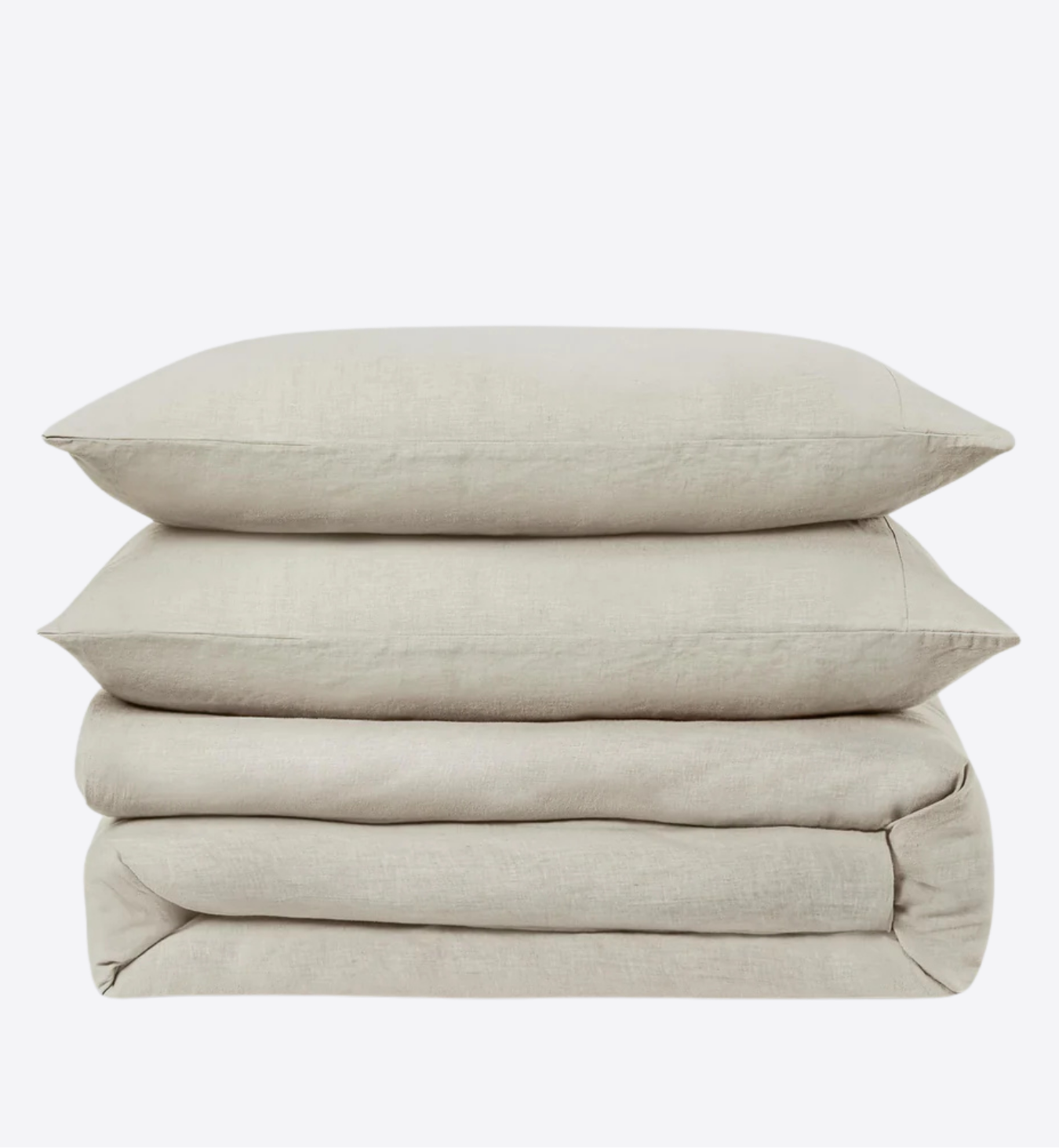 Oatmeal Linen Blend Duvet Cover
