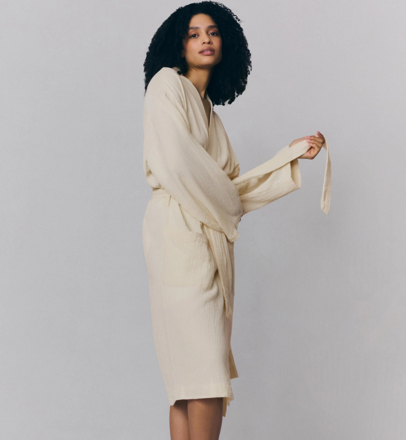 Pearl Cotton Gauze Robe
