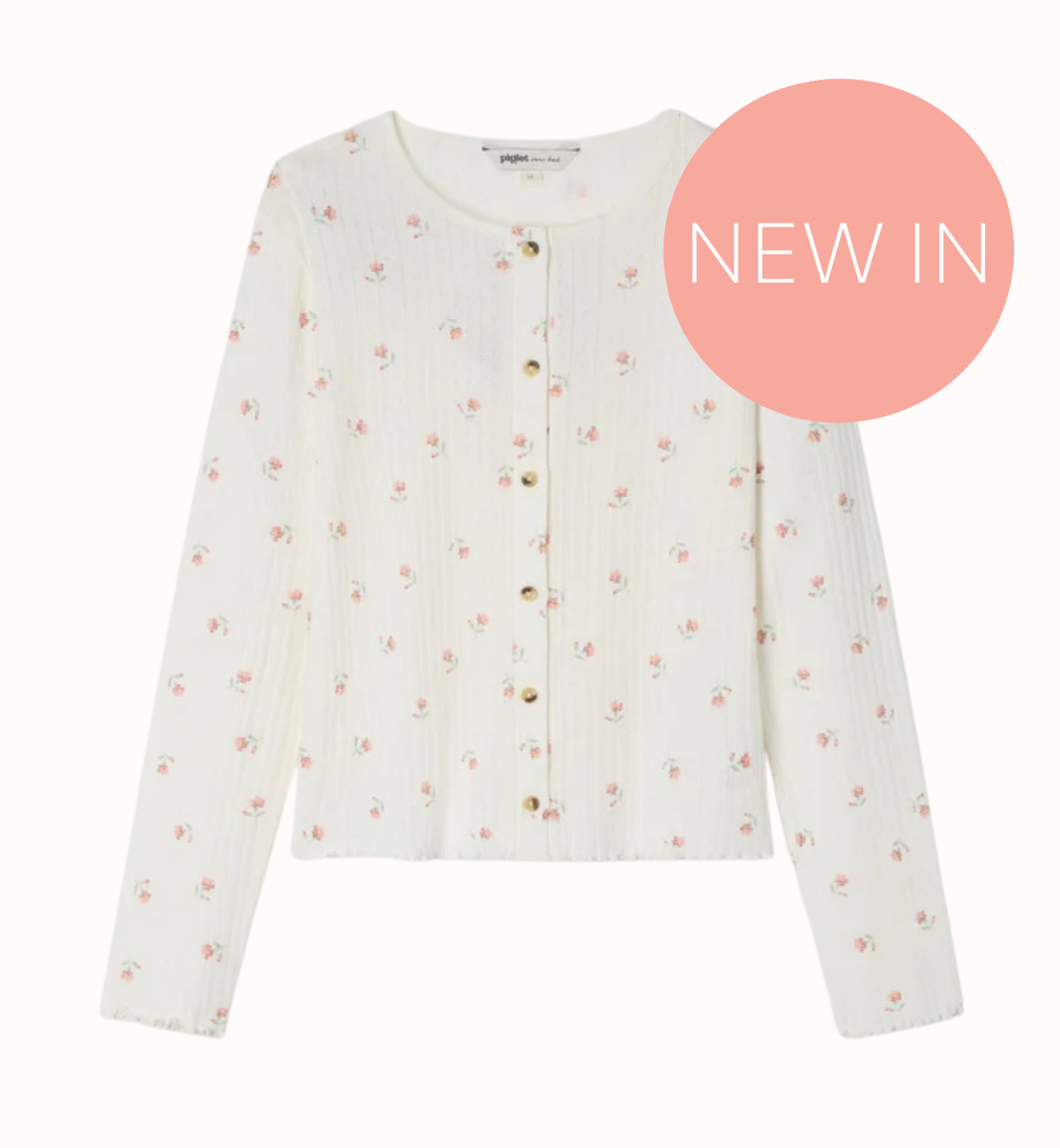 Posy Bud Pointelle Cardigan