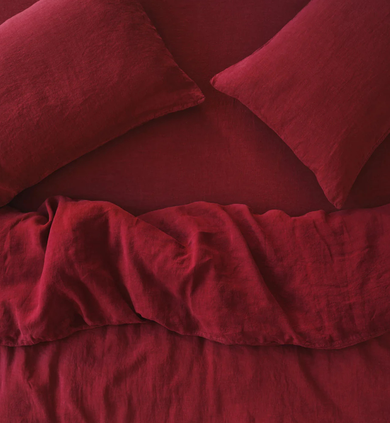 Rhubarb 100% Linen Duvet Cover  2 reviews