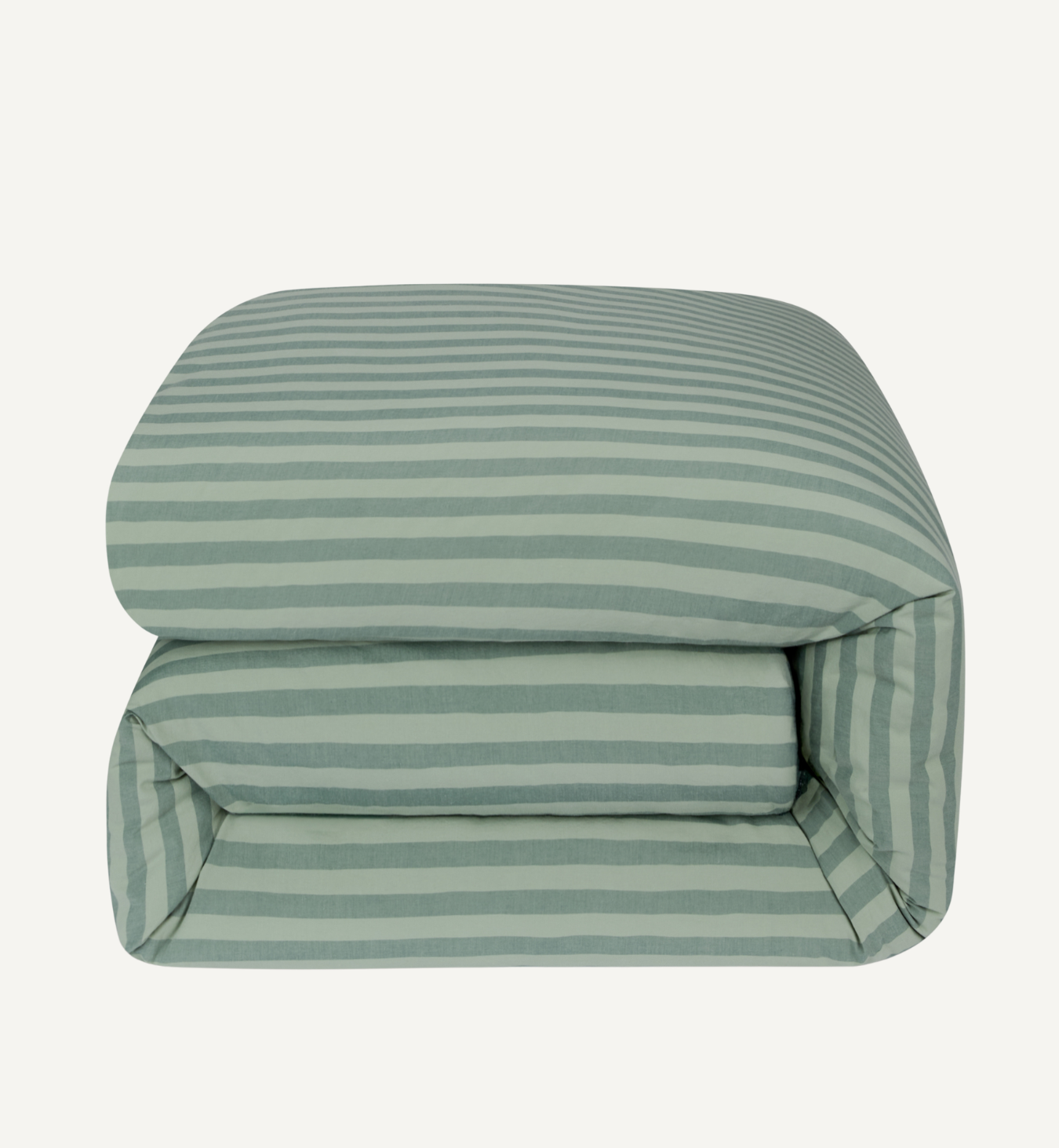 Pine Green Pembroke Stripe Cotton Duvet Set