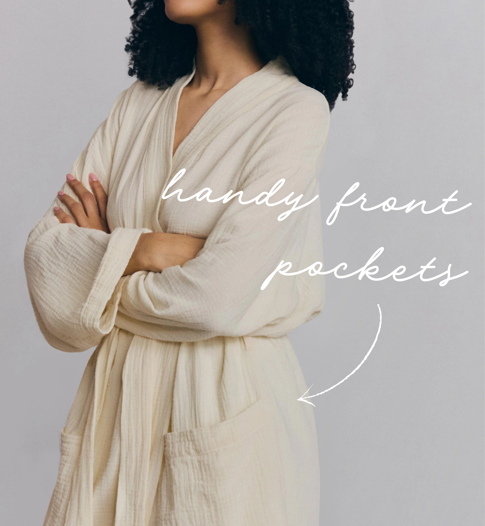 Pearl Cotton Gauze Robe
