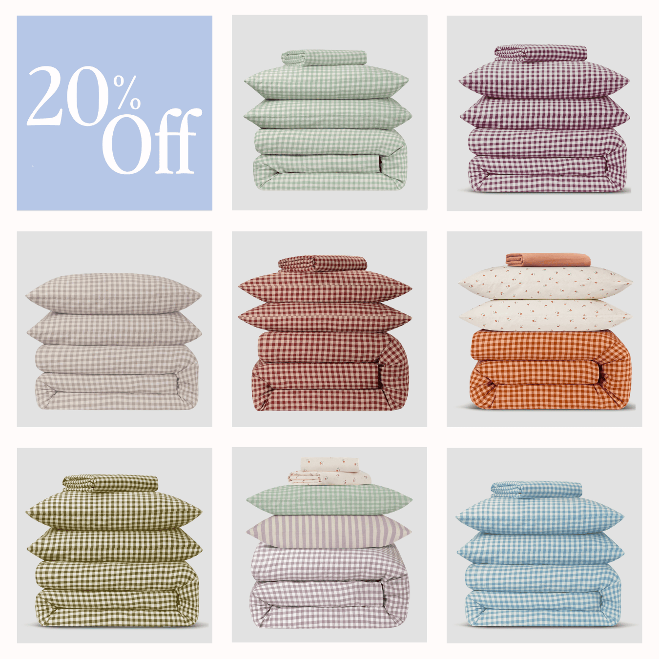 20% OFF ALL BEDDING