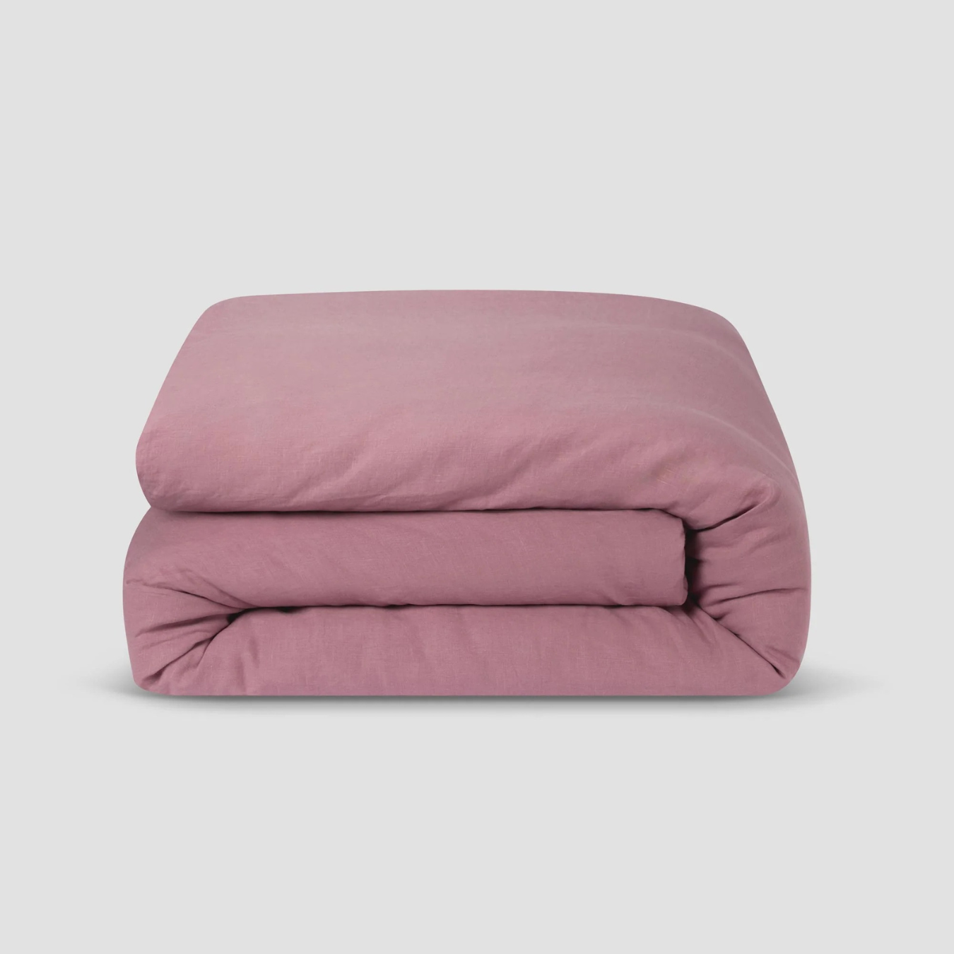 Raspberry Linen Blend Duvet Cover