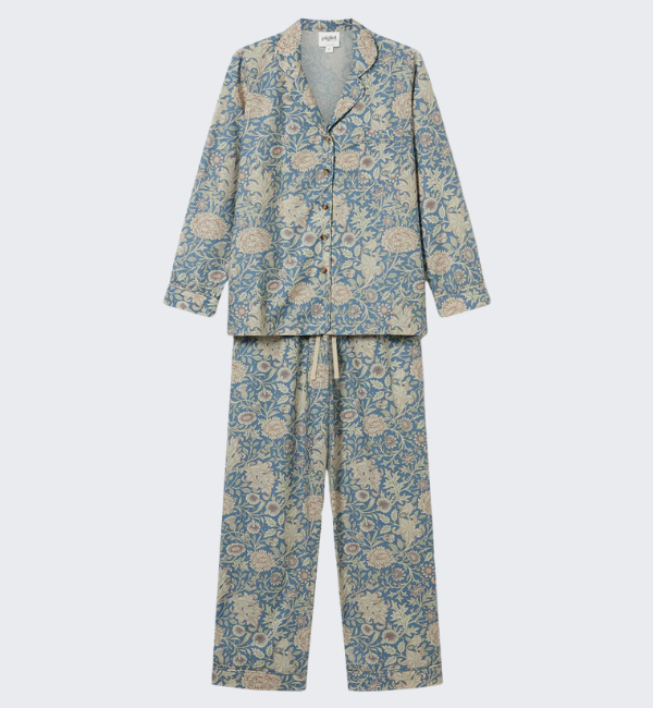 Webbs Blue Double Bough Cotton Trouser Set