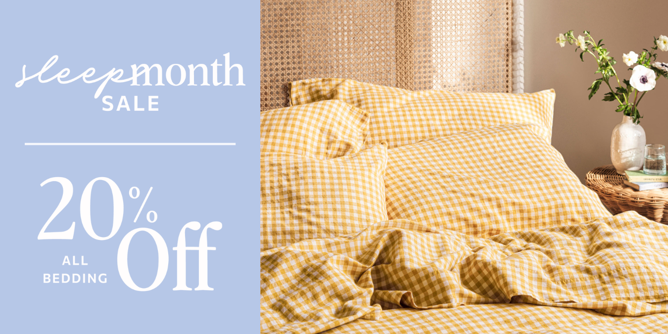 SLEEP MONTH SALE - 20% OFF ALL BEDDING
