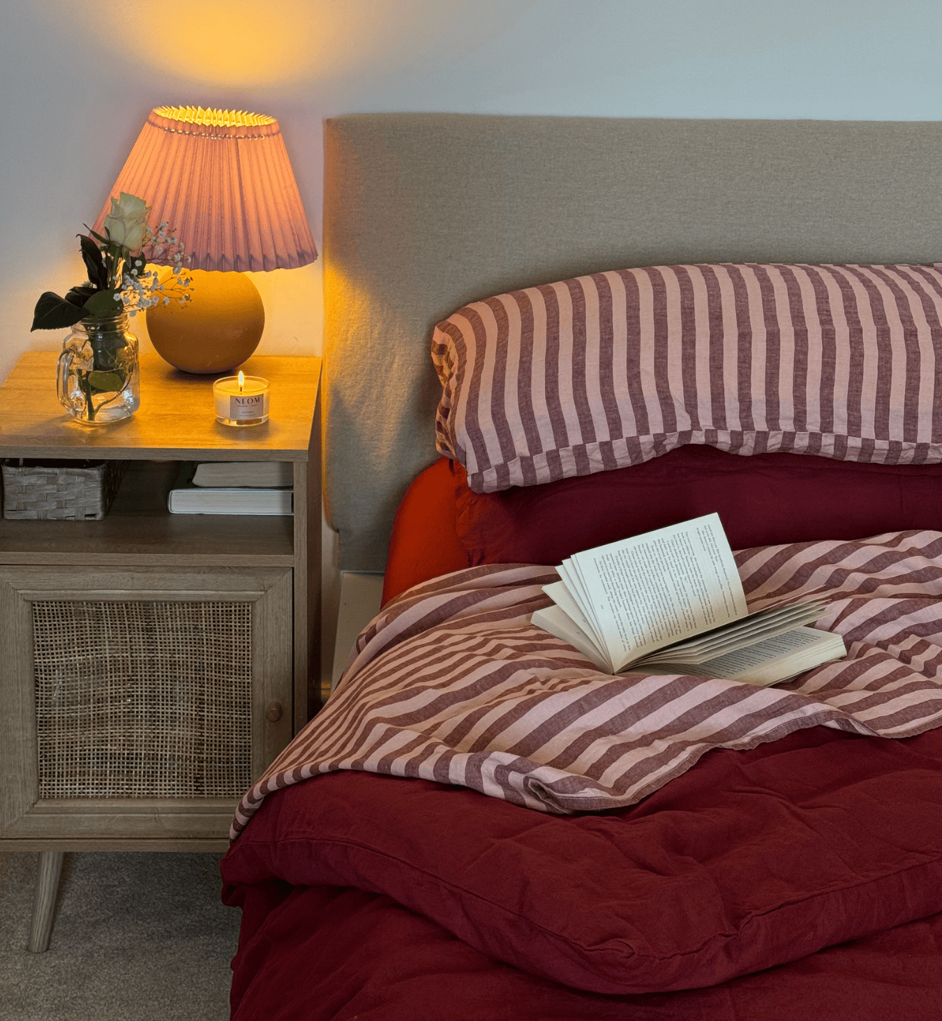 Rhubarb 100% Linen Duvet Cover