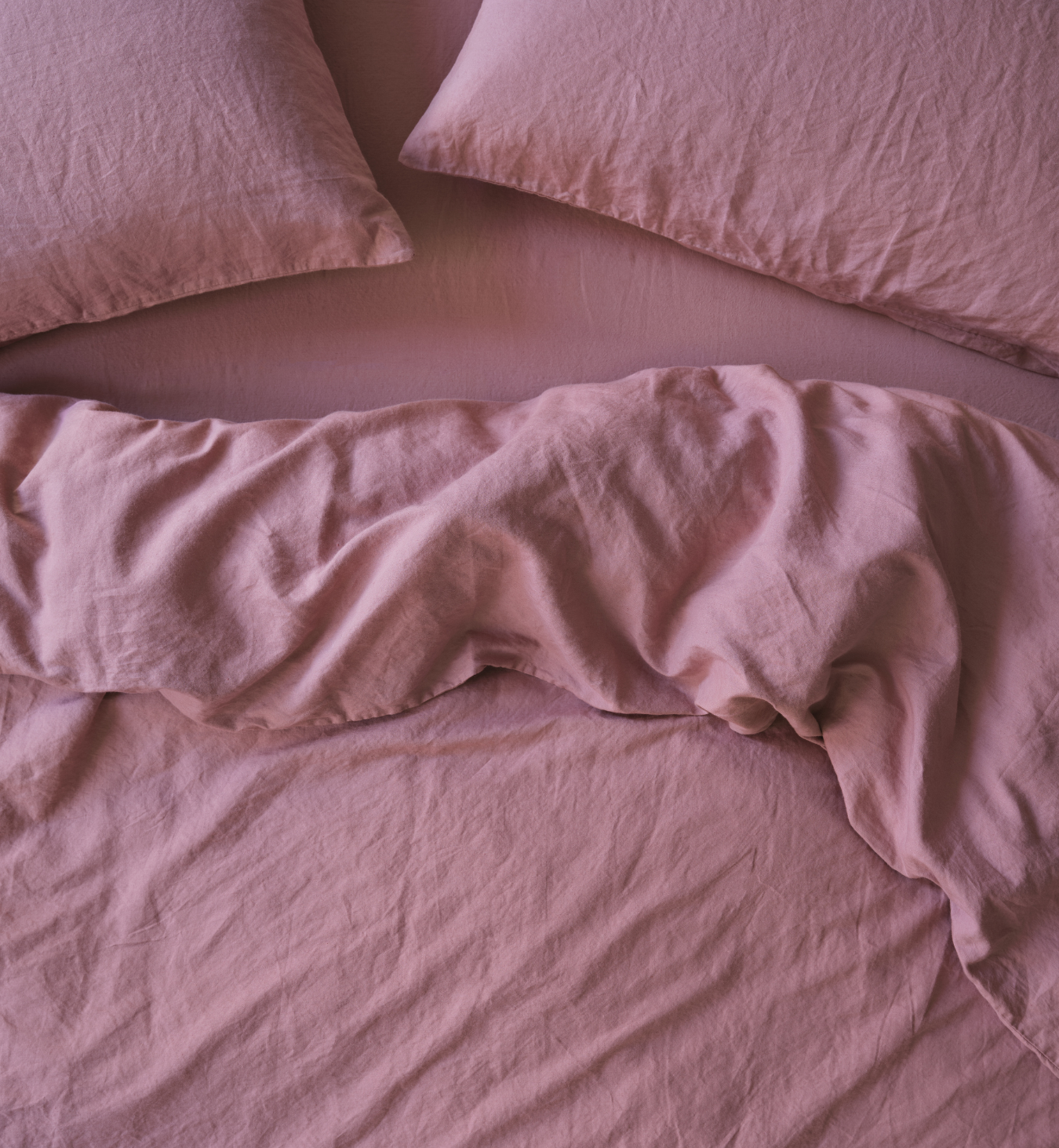 Raspberry 100% Linen Duvet Cover