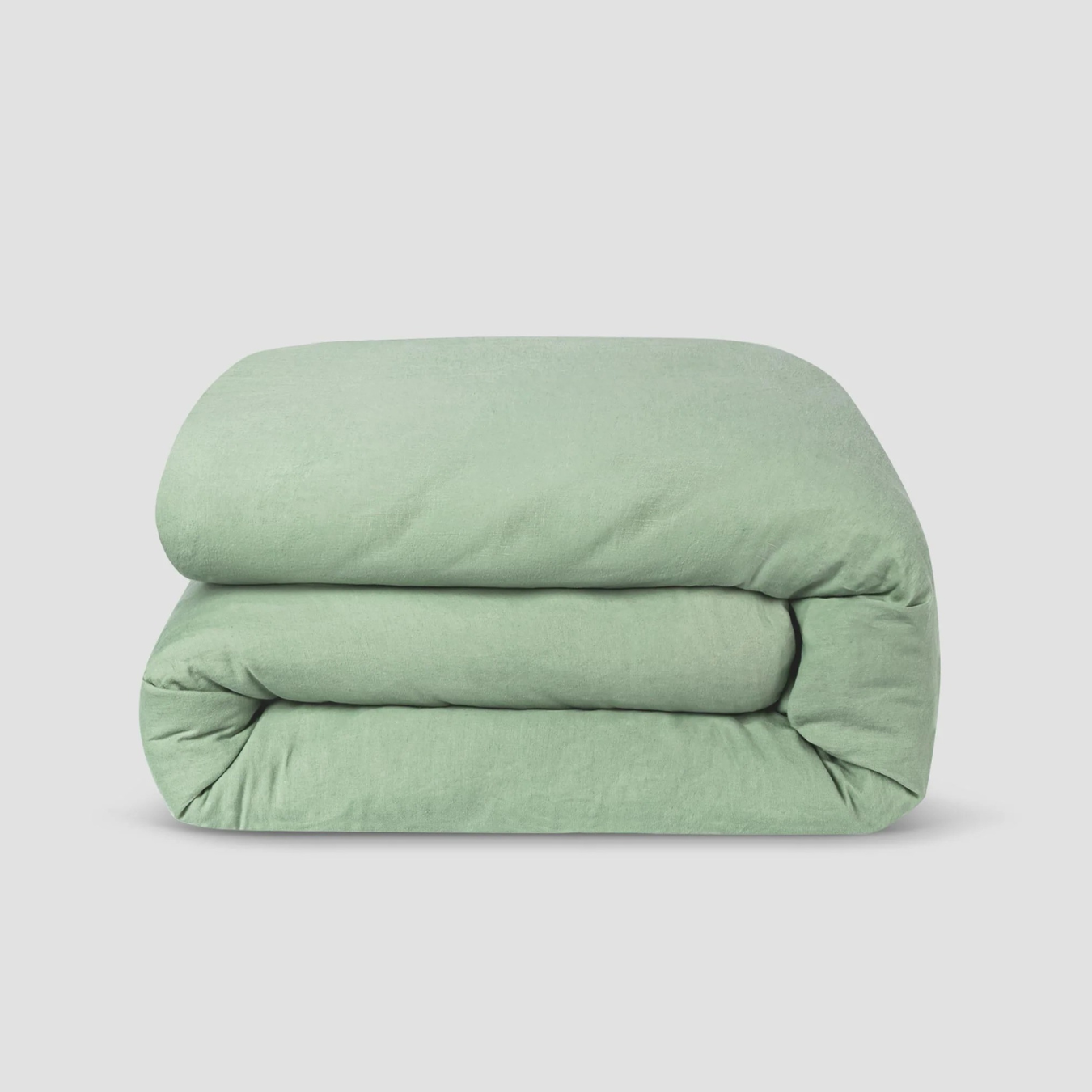 Sage Green Linen Blend Duvet Cover