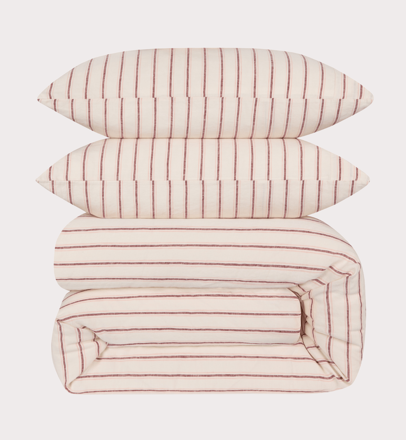 Pearl Walderton Stripe 100% Linen Duvet Cover