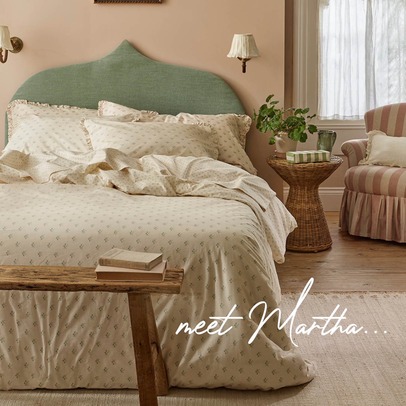 Meet Martha NEW Floral Cotton Bedding