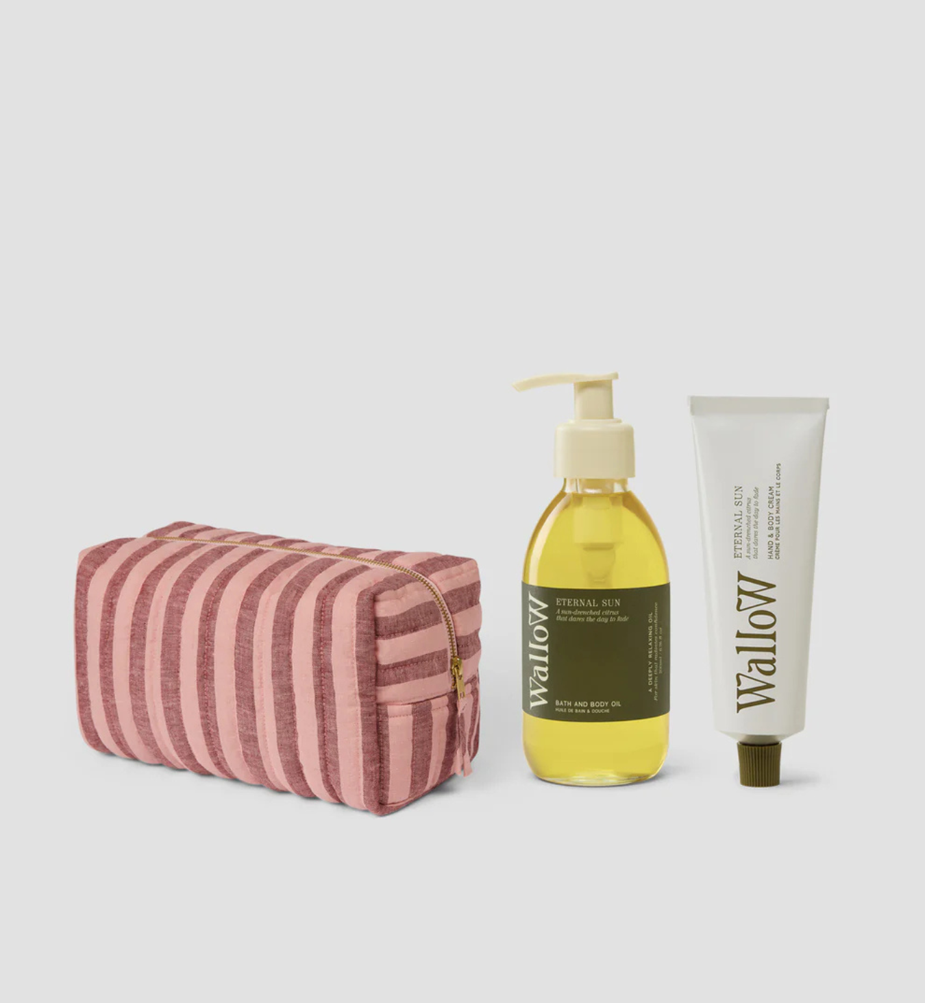 Rhubarb/Rose Washbag & Wallow Goodies
