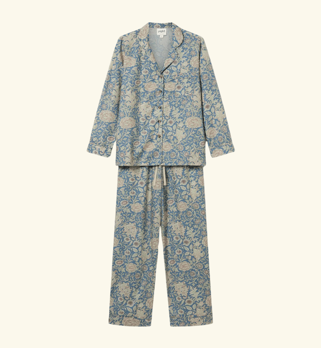 Webbs Blue Double Bough Cotton Trouser Set