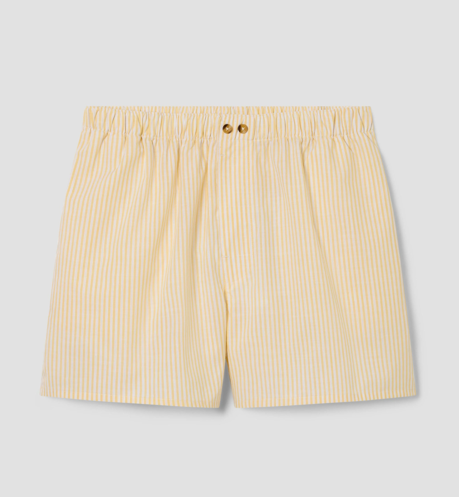Sunny Yellow Stripe Cotton Boxer Shorts