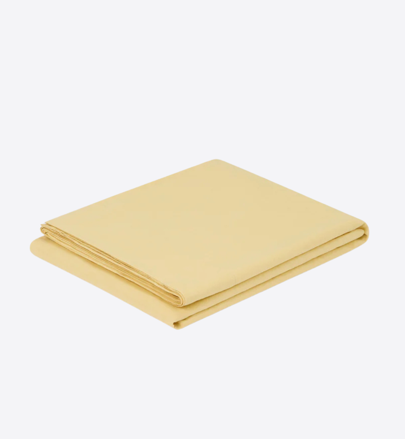 Butter Yellow Linen Blend Flat Sheet