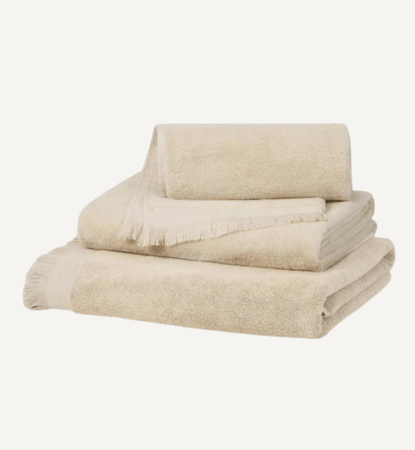 Birch Fringe Edge Cotton Towels