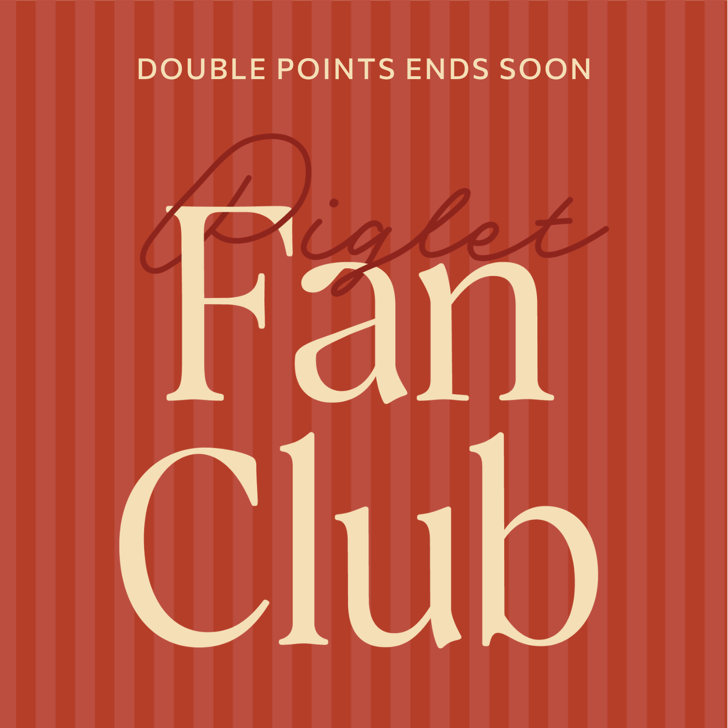 DOUBLE POINTS ENDS MIDNIGHT