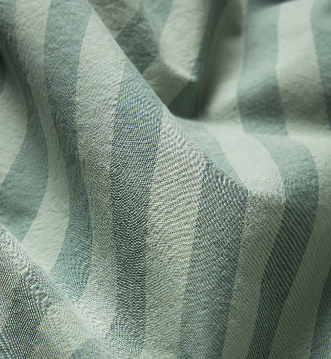 Pine Green Pembroke Stripe Cotton Duvet Set