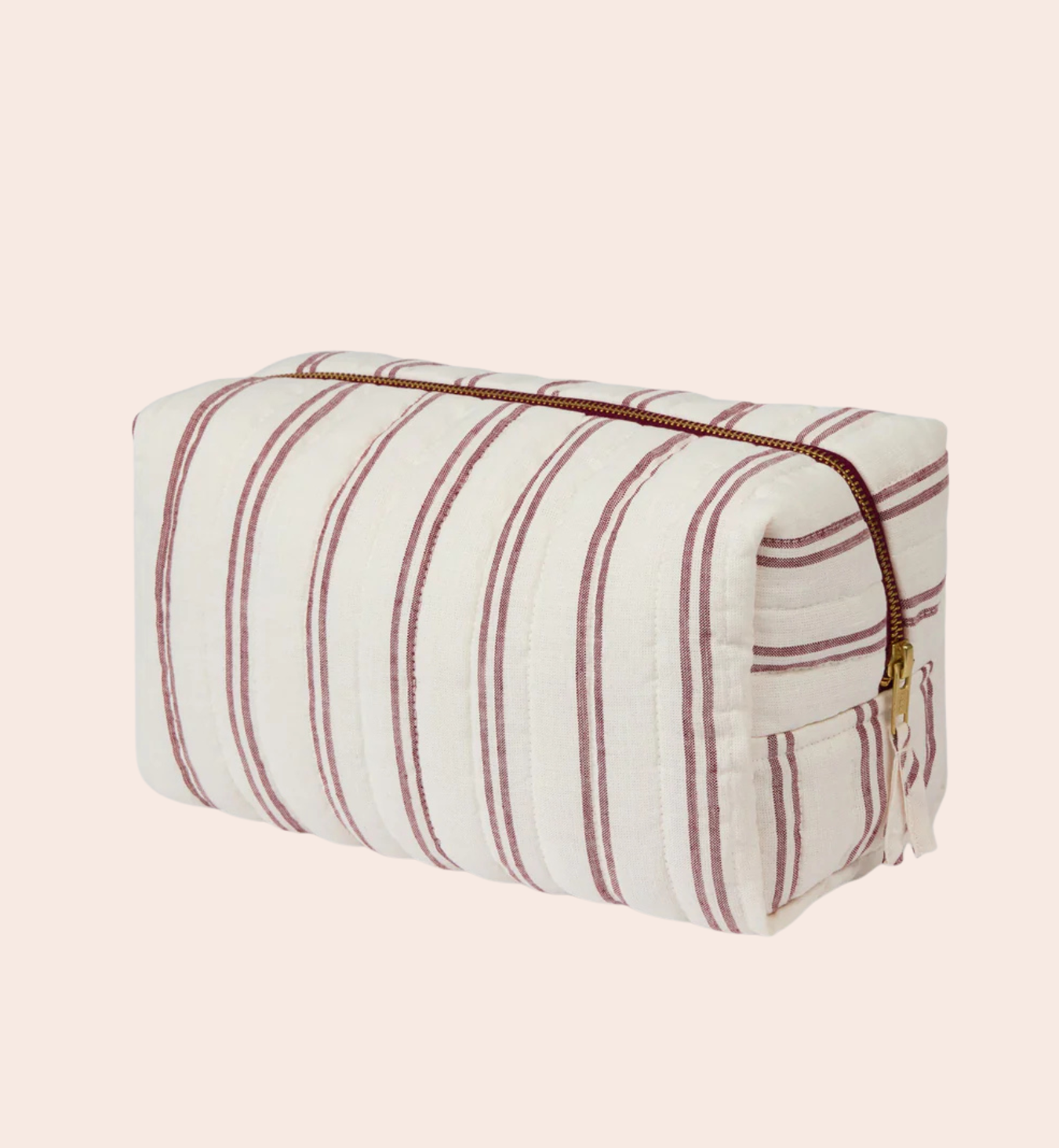 Rhubarb Kemptown Stripe Linen Blend Wash Bag