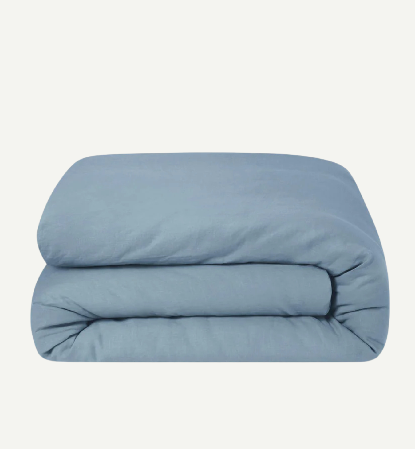 Dusk Blue Linen Blend Duvet Cover