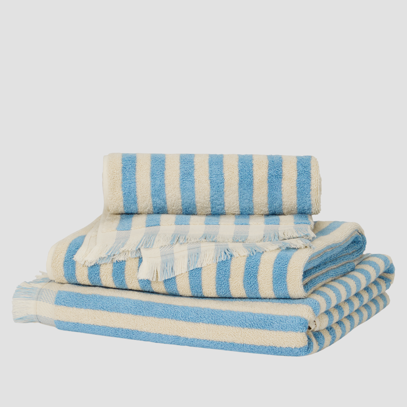 Coastal Blue Pembroke Stripe Towel Small Bundle