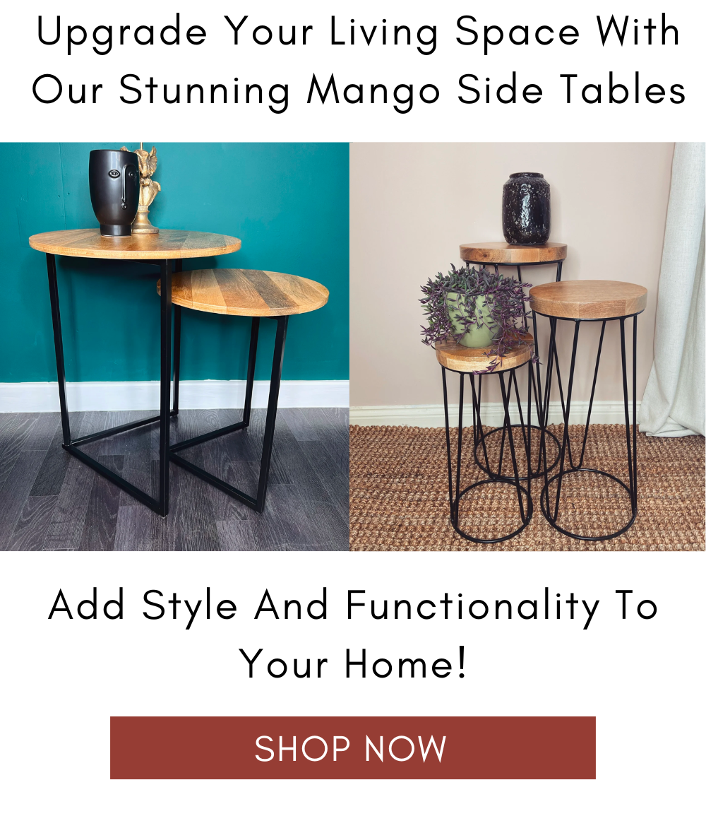 Upgrade Your Living Space With Our Stunning Mango Side Tables