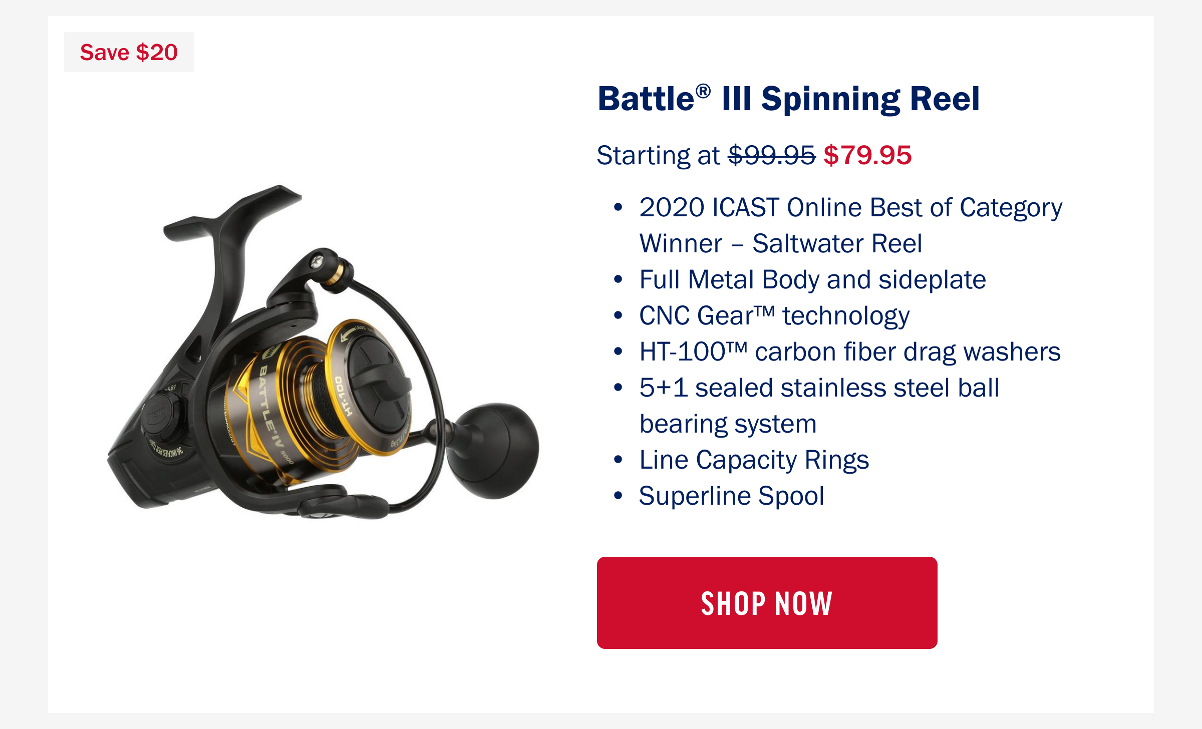Battle® III Spinning Reel