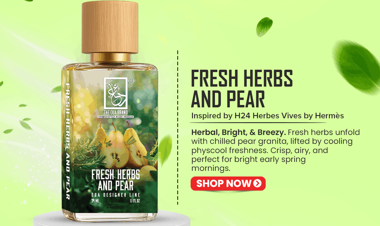 Fresh Herbs And Pear