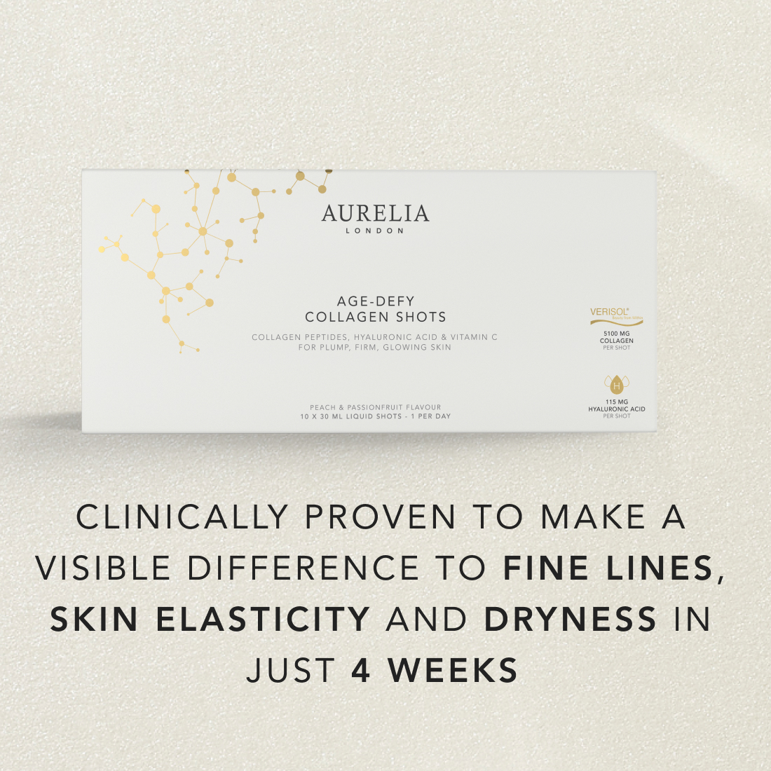 Discover clinically proven Collagen Shots Aurelia London
