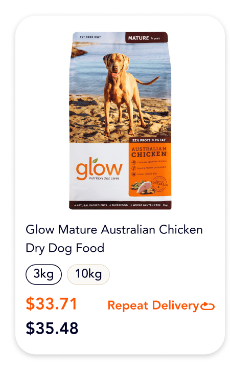 Glow Mature Australian Chicken Dry Dog Food