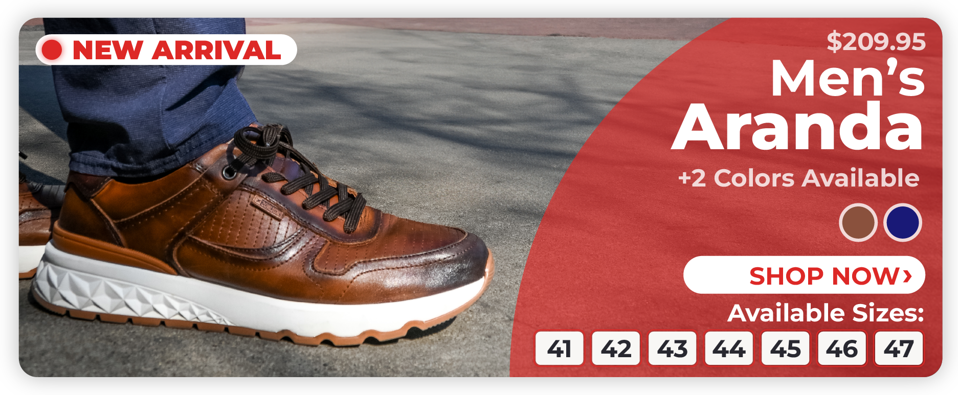Shop Men's Berna | $209.95 | New Arrival | +2 Colors Available | Available Sizes: 41, 42, 43, 44, 45, 46, 47