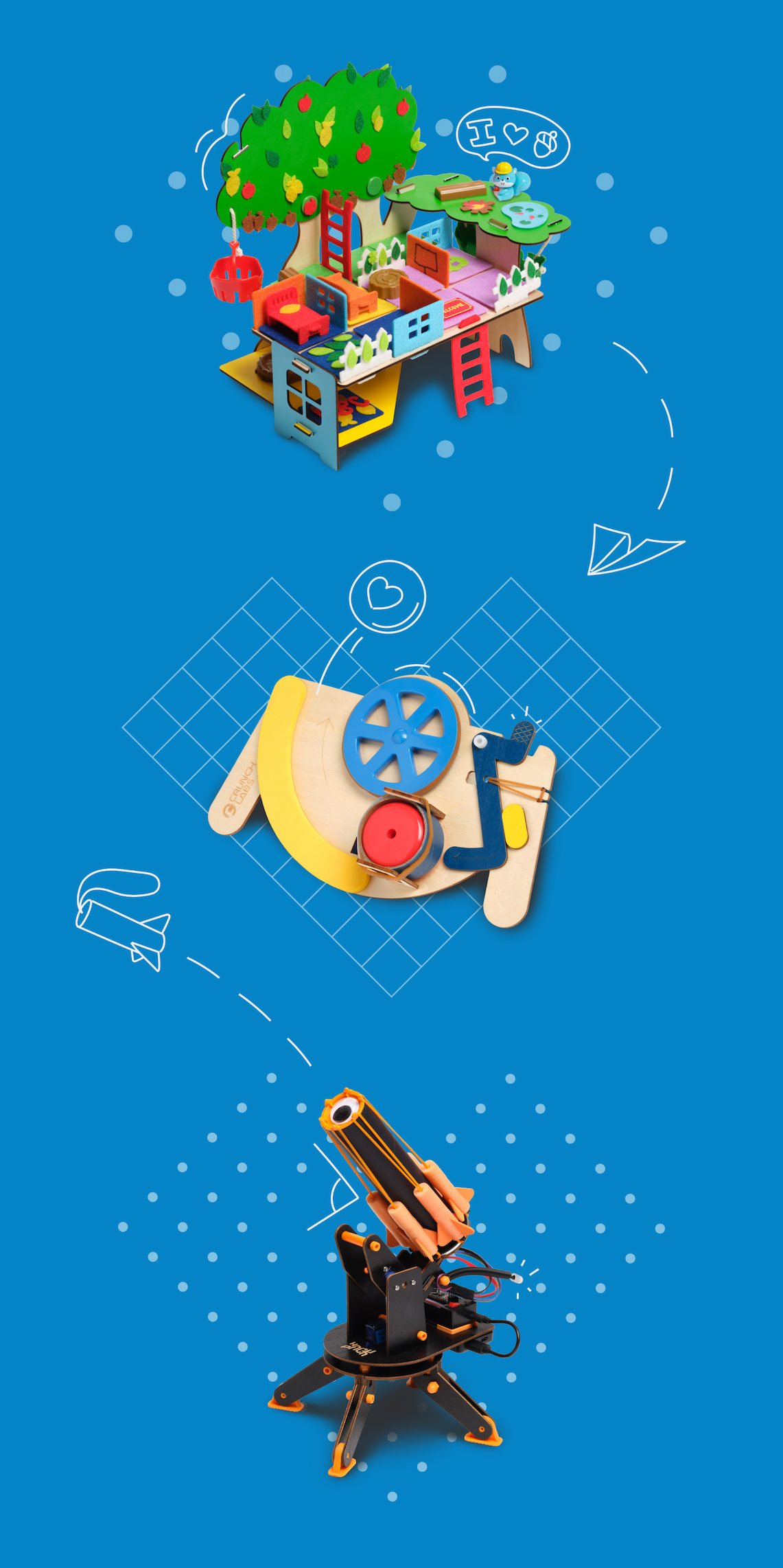 Build hands-on projects with Crunchlabs