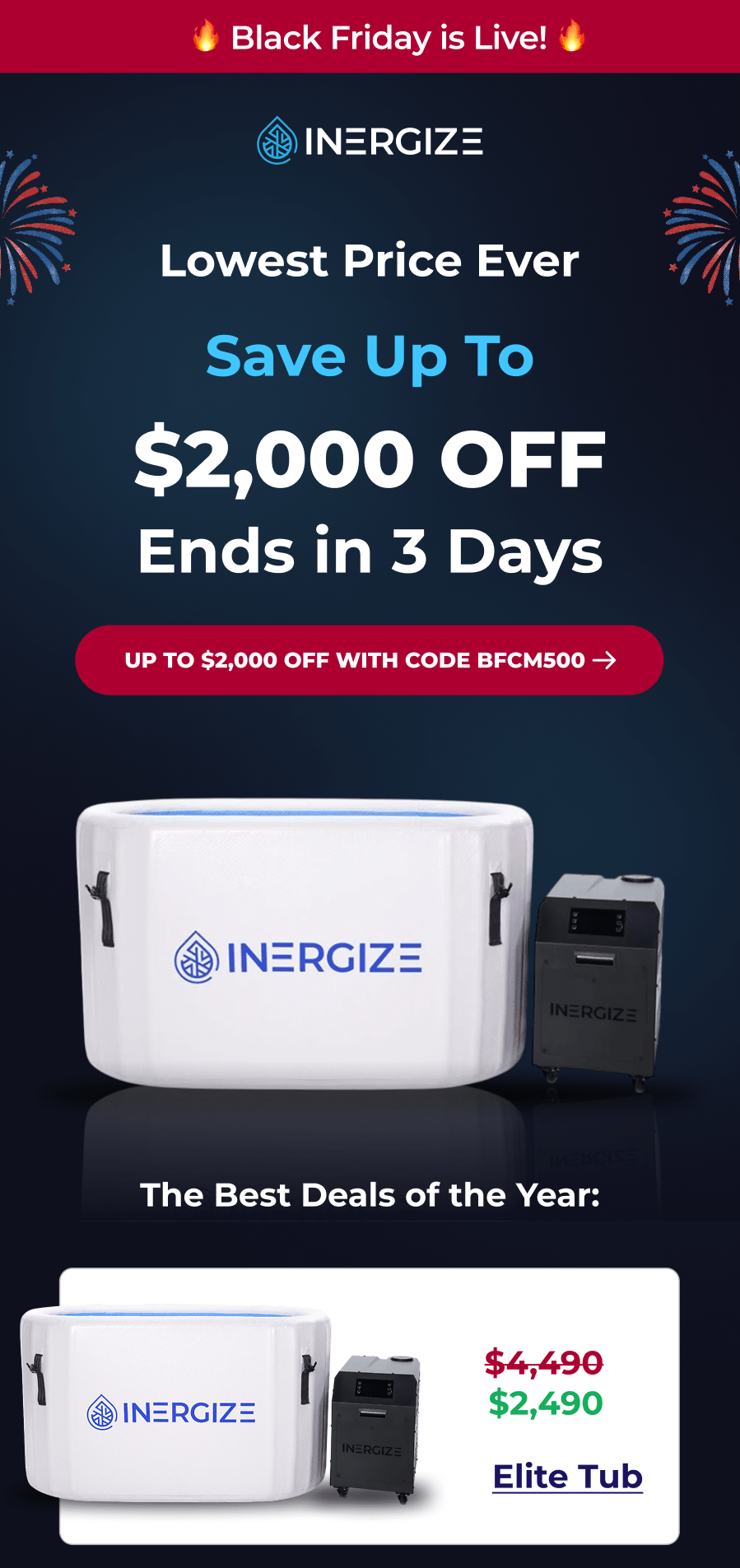 Lowest Price Ever - Save up to $2,000 Off Ends in 3 Days. Use code BFCM500