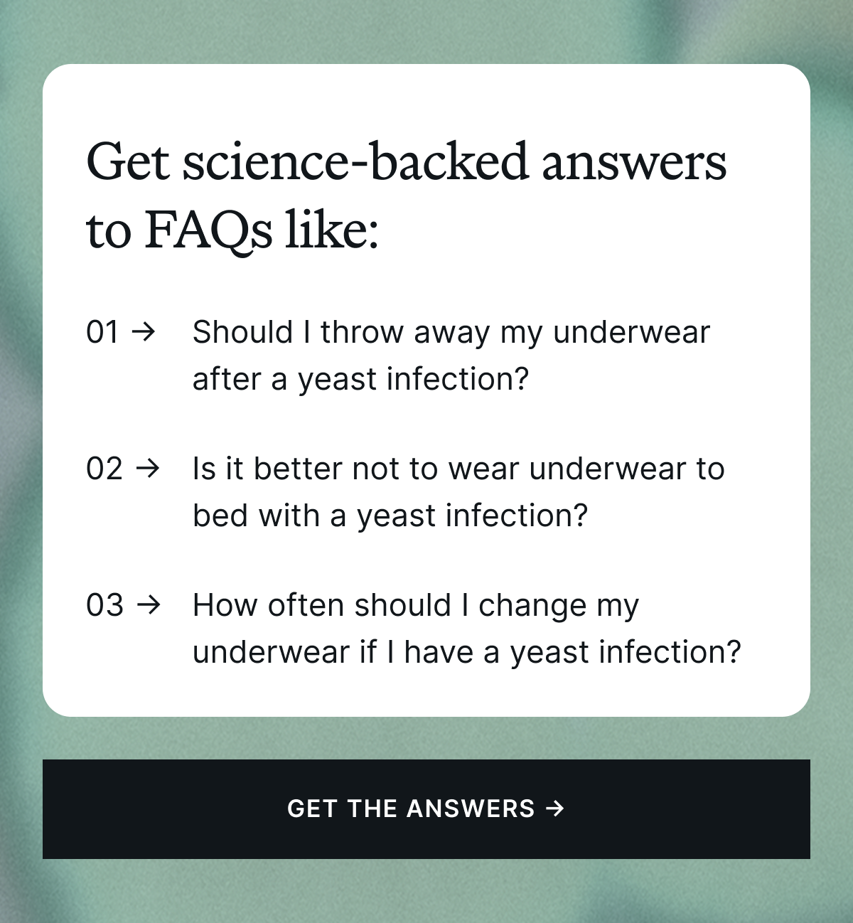 Underwear and Yeast Infections