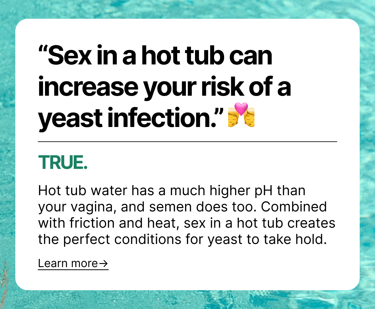 Sex in a hot tub