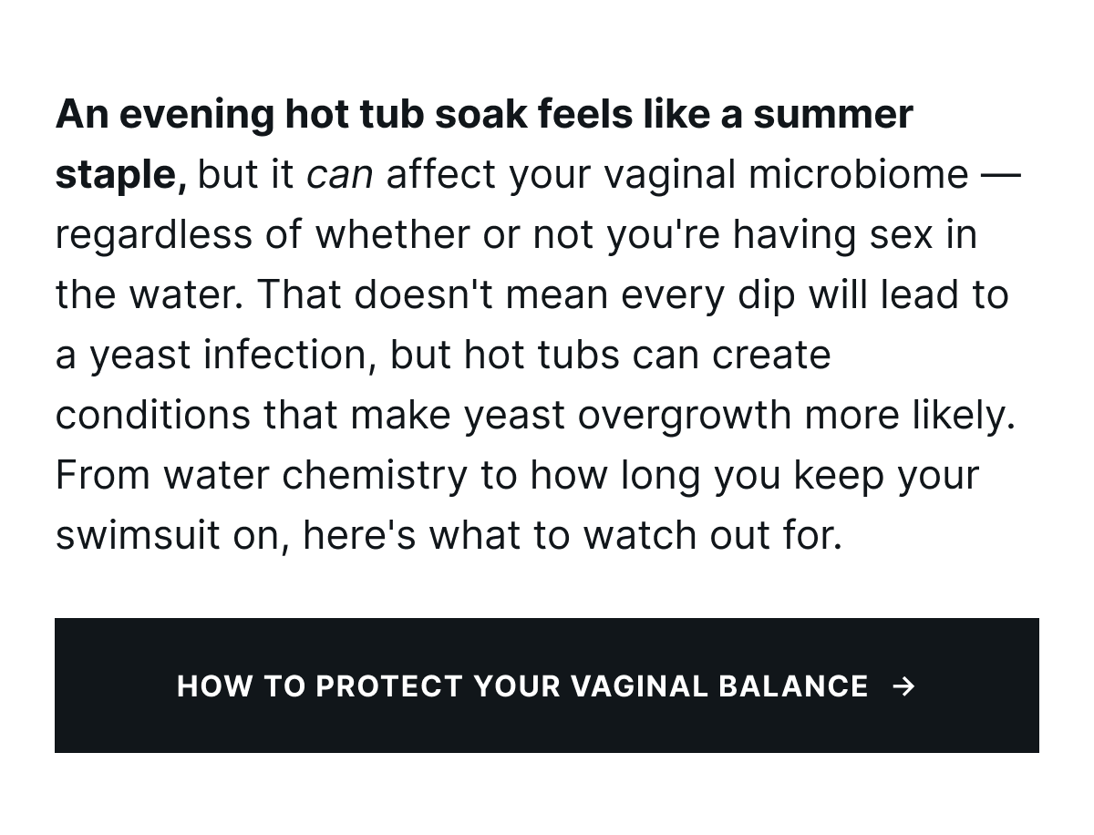 Sex in a hot tub