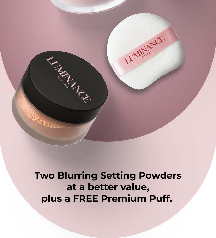 Two Blurring Setting Powders, a better deal and the Precision Brush included at no extra cost.   >> SHOP THE BUNDLE <<