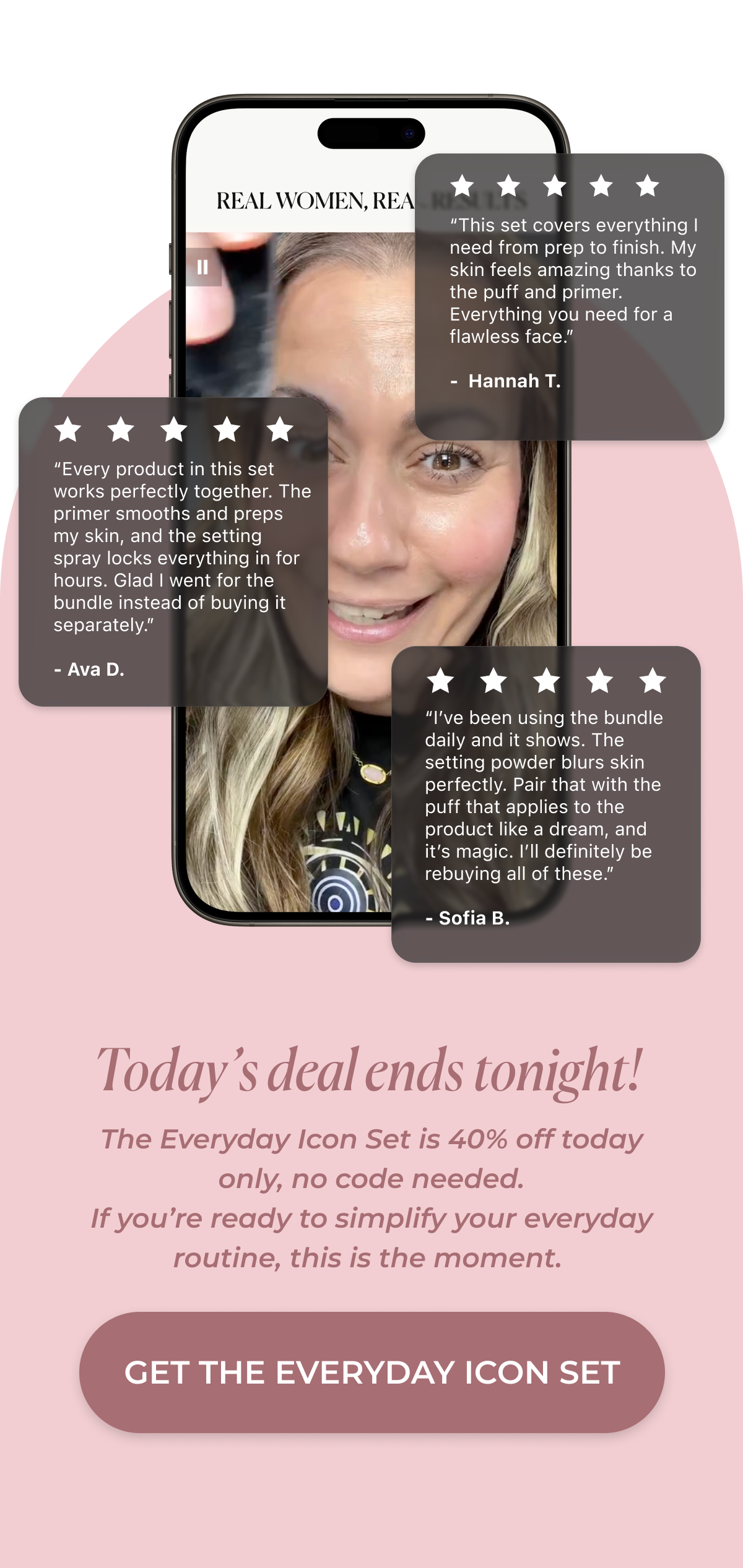Today’s deal ends tonight!   The Everyday Icon Set is 40 Percent discounted today only and no code is needed. If you’re ready to simplify your everyday routine, this is the moment.   >> GET THE EVERYDAY ICON SET <<