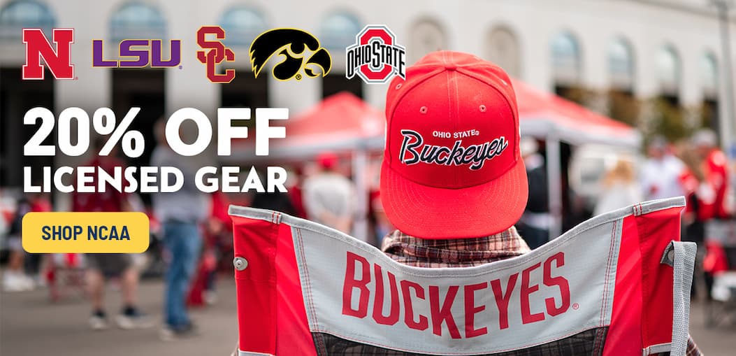 20% off NCAA licensed gear