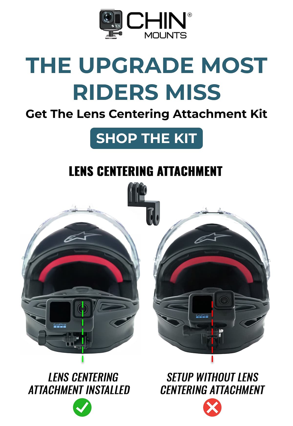 The upgrade most riders miss Get The Lens Centering Attachment Kit shop the kit lens centering attachment lens centering attachment installed setup…
