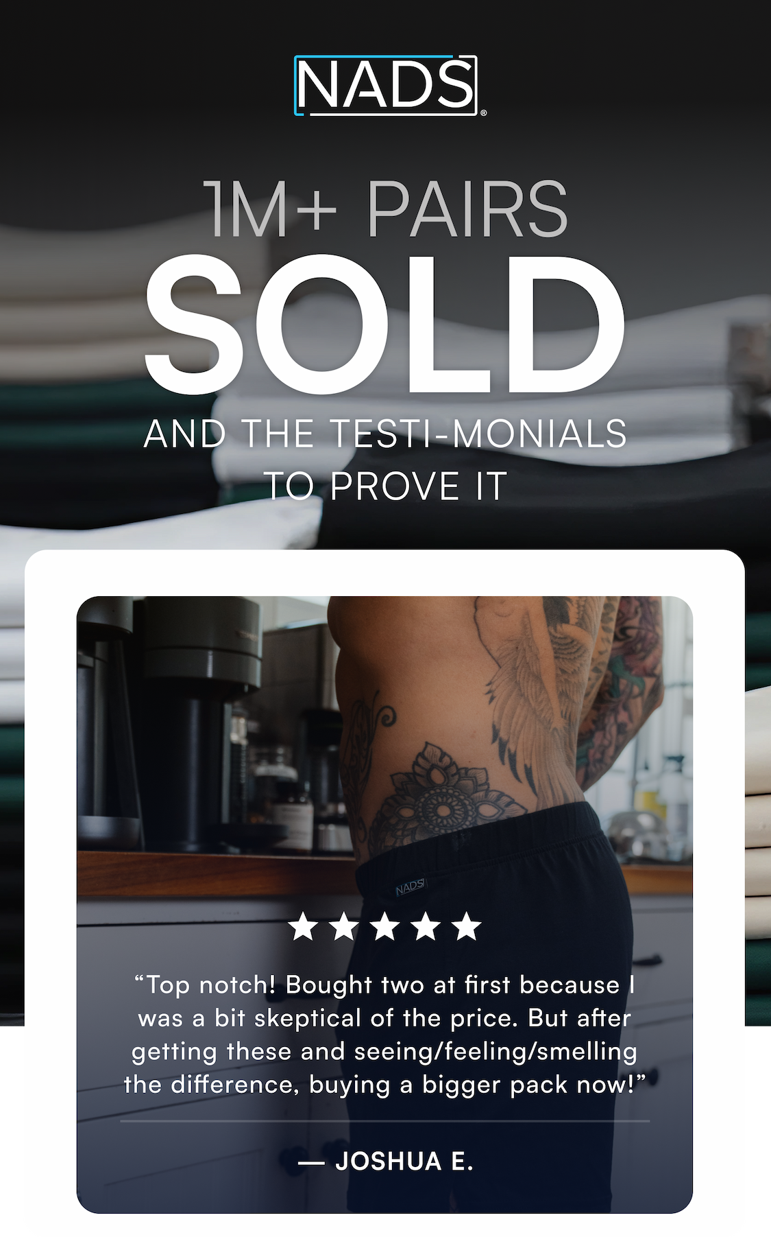 Join The  500,000+ Who Made The Switch GET BETTER UNDERWEAR