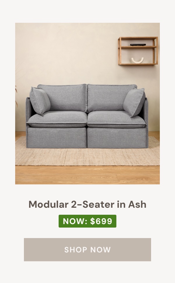Modular 2-Seater in Ash Now $699