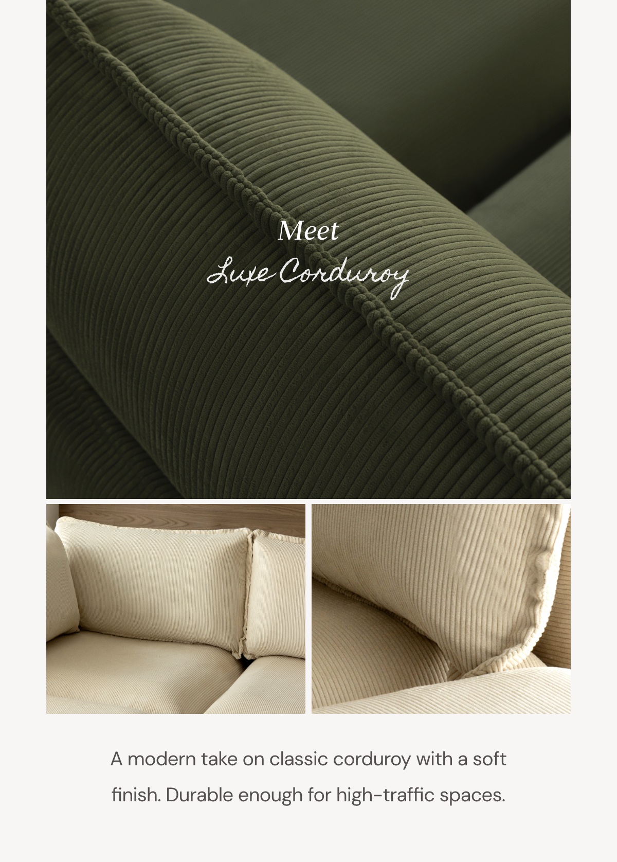 Meet Luxe Corduroy