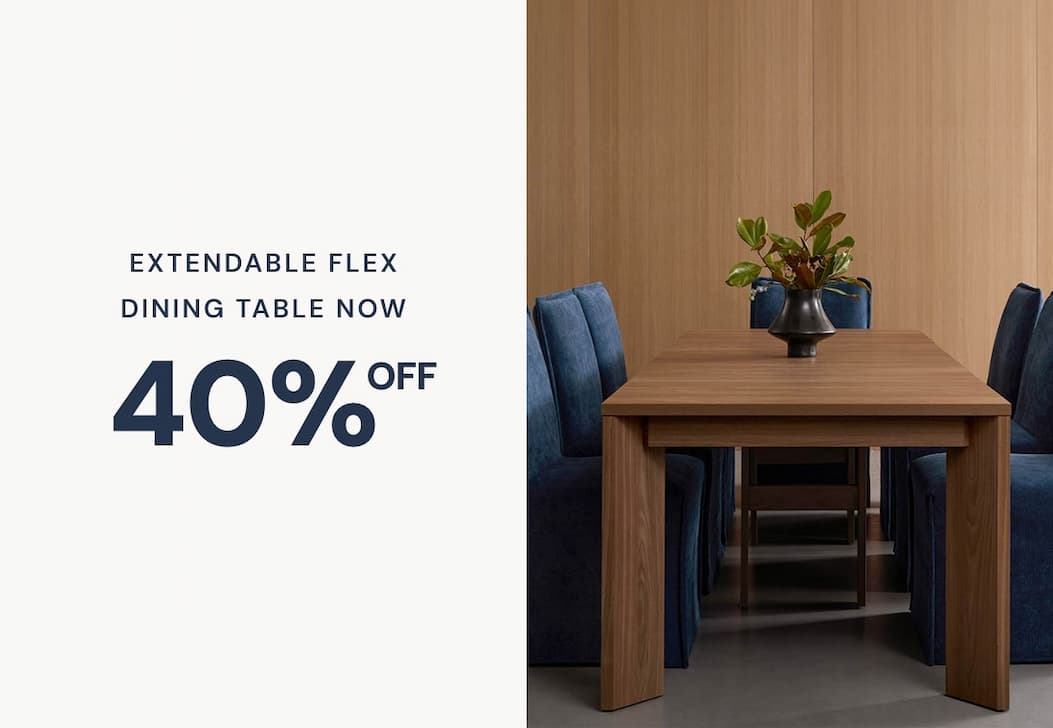 NOW 40% off: Extendable Flex Dining Table