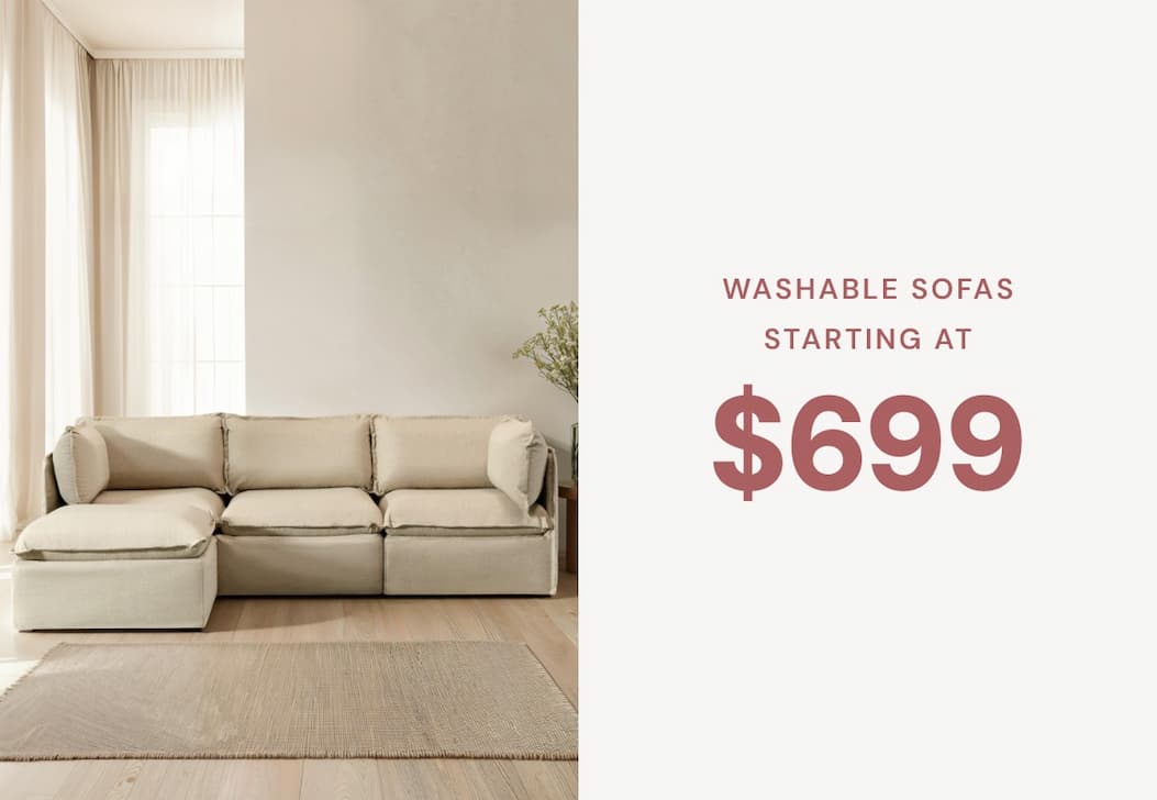 Washable Sofas Starting at only $699 