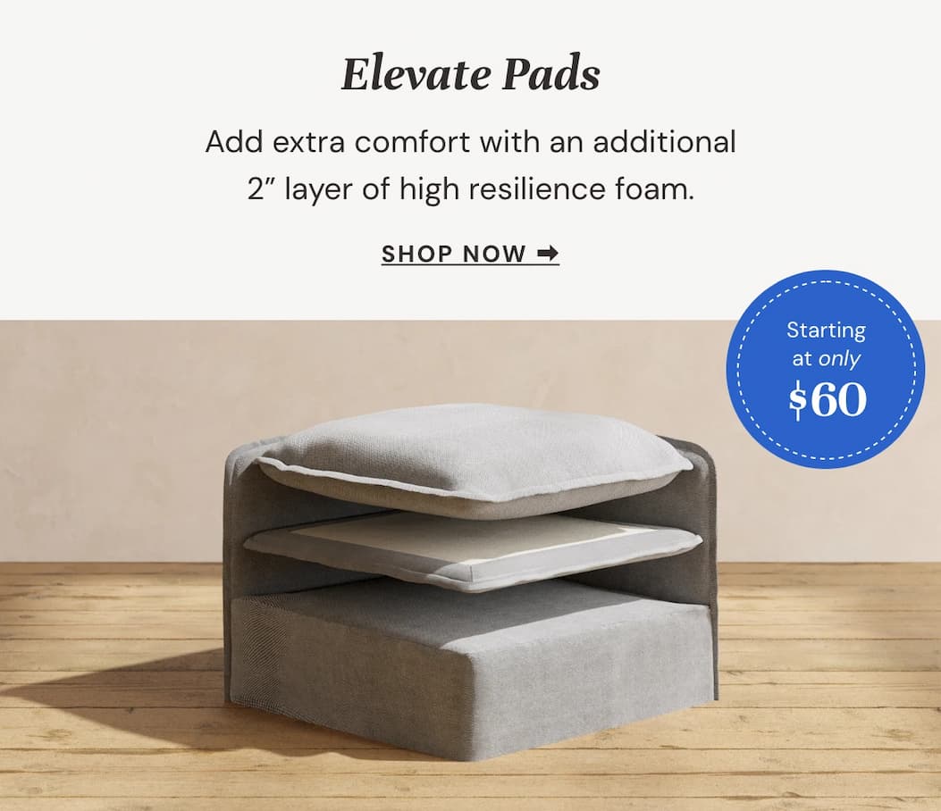 Elevate Pads: Boost seating height with washable foam pads.